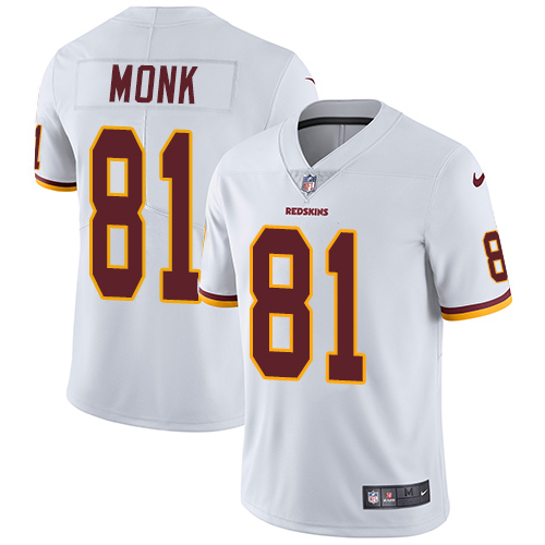 Nike Redskins #81 Art Monk White Men's Stitched NFL Vapor Untouchable Limited Jersey